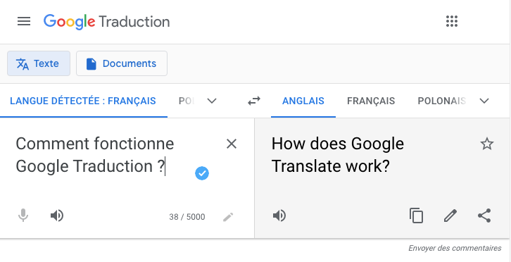 Google Traduction Fonctionnement